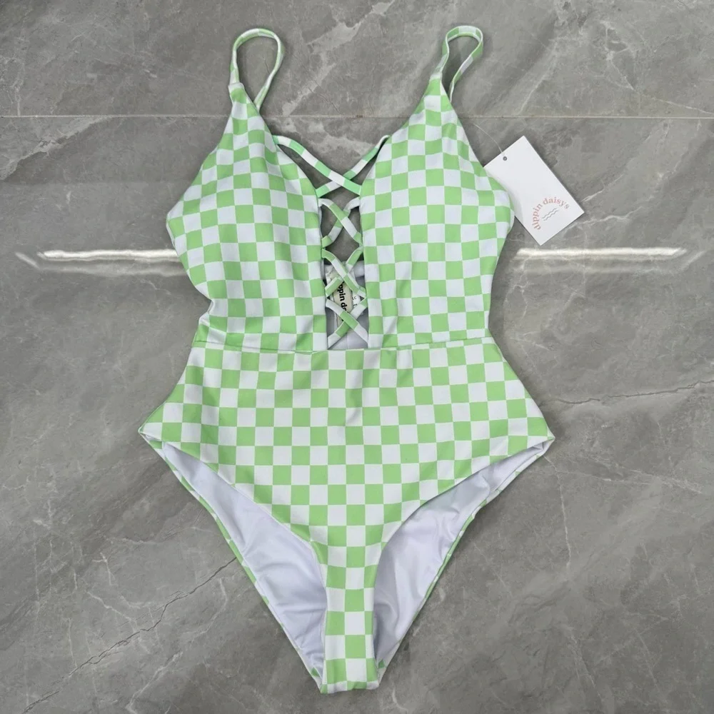 Women’s Dippin’ Daisy’s Bliss One Piece Swimsuit Checked Out Small